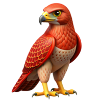 exemplary impressionist Hawk, red-tailed hawk, sharp talons with Transparent Background refined png