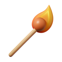 fascinating nordic Concept art style, isolated cutout of a single matchstick with Transparent Background authentic png