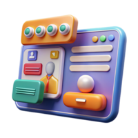 fascinating classic Virtual meeting software interface, conferencing, with Transparent Background original png