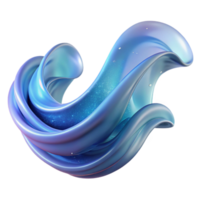gorgeous acclaimed A flowing, abstract wave of light particles with Transparent Background png