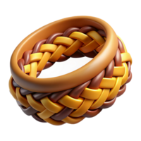 enchanting calm contemporary Ultra-detailed photorealistic professional render of an isolated cutout, hyper-specific tribal woven bracelet with symbolic patterns with Transparent Background crisp png