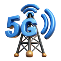 elegant dynamic modern G network tower, wireless communication, with Transparent Background authentic png