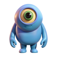 gorgeous geometric Cyclops, one-eyed giant, with Transparent Background crisp png