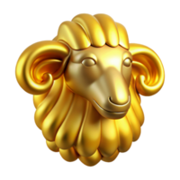 memorable artistic Golden Fleece, mythical artifact, with Transparent Background precision png