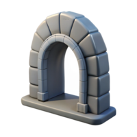 sought-after artistic Arched doorway stone frame, with Transparent Background sharp png