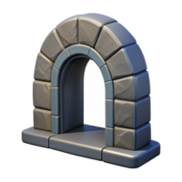 dazzling distinguished Arched doorway stone frame, with Transparent Background png