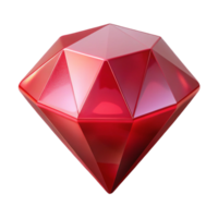 remarkable avant-garde A single, blood-red ruby, gleaming with Transparent Background genuine png
