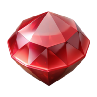 sumptuous exceptional A single, blood-red ruby, gleaming with Transparent Background png