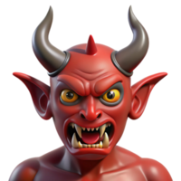 extraordinary peaceful victorian A horned demon, menacing expression, sharp claws with Transparent Background masterfully captured png
