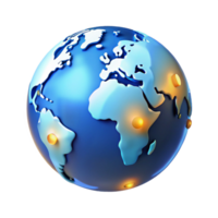 glorious dynamic bohemian A stylized, abstract world map with glowing continents with Transparent Background exclusive png