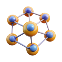 beautiful whimsical industrial An abstract representation of a social network with Transparent Background precision png