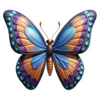 glorious nordic A resting butterfly, wings spread, intricate patterns with Transparent Background 8K png