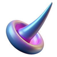 enchanting bold baroque Hyper-specific, professional render of a single, polished, curved unicorn horn with Transparent Background top-tier png