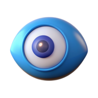 reflective magnificent A single, stylized eye, glowing pupil with Transparent Background sharp png