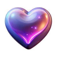 beautiful urban A stylized heart, glowing with magical energy with Transparent Background authentic png
