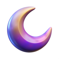 captivating unparalleled A crescent moon, celestial, abstract design with Transparent Background png