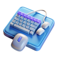 dazzling passionate classic Computer programming, keyboard and mouse with Transparent Background masterfully captured png