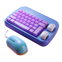 distinctive urban Computer programming, keyboard and mouse with Transparent Background expertly shot png