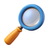 glorious mysterious nordic Hyper-specific, photorealistic isolated cutout of a vintage handheld magnifying glass with Transparent Background premium png
