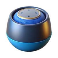 fascinating timeless Hyper-specific, concept art style isolated cutout of a levitating smart speaker, voice assistant technology with Transparent Background png