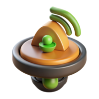 magnificent romantic abstract Hyper-specific, concept art style isolated cutout of a smart agriculture sensor, precision farming technology with Transparent Background original png