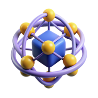 glorious unparalleled Quantum computing, qubit representation with Transparent Background png