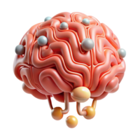 exemplary industrial A human brain composed of interconnected circuit boards with Transparent Background 4K png