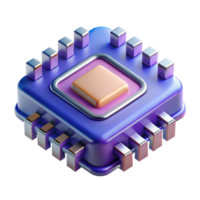 gorgeous passionate retro Ultra-detailed, professional render of an isolated cutout of a quantum computer processor, next-generation computing technology with Transparent Background museum quality png