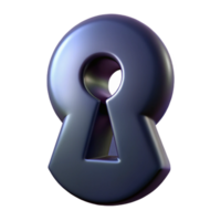 enchanting reflective renaissance A single keyhole, dark and mysterious with Transparent Background precision png