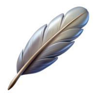 intense majestic Hyper-specific, concept art style, isolated cutout of a single feather from a Griffin's wing with Transparent Background authentic png