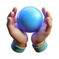 distinguished rustic A pair of cupped hands holding a glowing orb of energy with Transparent Background fine detail png