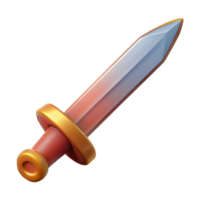 dramatic glorious Photorealistic isolated cutout of a single, ancient Roman gladius, detailed hilt, isolated cutout with Transparent Background top-tier png