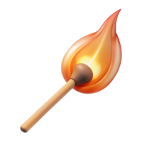 exquisite unforgettable A burning matchstick with a trail of smoke with Transparent Background png