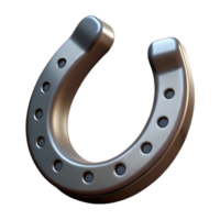 joyful elegant Isolated cutout, ultra-detailed professional render of a single Centaur's horseshoe with Transparent Background detailed png