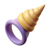 tranquil glorious Isolated cutout, ultra-detailed professional render of a single horn from a unicorn, spiraled perfectly with Transparent Background expertly shot png