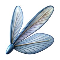 sumptuous avant-garde Isolated cutout of a single Art Nouveau dragonfly wing, photorealistic, professional render, ultra-detailed, concept art style with Transparent Background detailed png