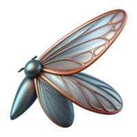 stunning exceptional Hyper-specific, professional render of a single biomechanical insect wing, intricate detailing with Transparent Background png