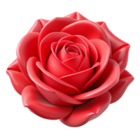 wonderful ethereal gothic Ultra-detailed, photorealistic render of a single flower, rose, red, isolated cutout with Transparent Background precision png