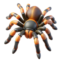 beautiful energetic coastal Hyper-specific, isolated cutout, concept art style professional render of a single tarantula with Transparent Background crisp png