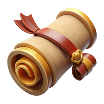 calma maravilloso un detallado Desplazarse, atado con cinta, antiguo guión con transparente antecedentes perfecto png