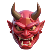 mysterious beautiful Concept art style, isolated cutout of a single, stylized, demonic mask with Transparent Background gallery standard png