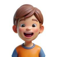 enchanting impressionist Happy child, playful expression, with Transparent Background flawless png