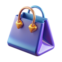 enchanting artistic An abstract shopping bag with Transparent Background fine detail png
