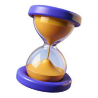 glorious memorable Hyper-specific professional render of an isolated, floating, hourglass filled with glowing sand Isolated cutout with Transparent Background png
