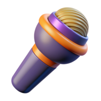 enchanting bold renaissance An abstract, stylized microphone with Transparent Background masterfully captured png