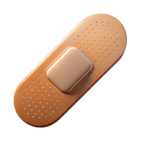 spectacular memorable Professional render, isolated cutout, hyper-specific, single bandaid, beige with Transparent Background png