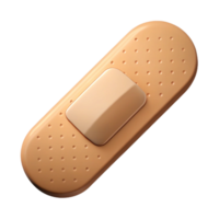dramatic impressionist Professional render, isolated cutout, hyper-specific, single bandaid, beige with Transparent Background fine detail png