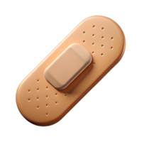 whimsical impressive Professional render, isolated cutout, hyper-specific, single bandaid, beige with Transparent Background 4K png