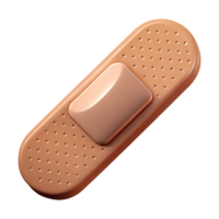 reflective striking Professional render, isolated cutout, hyper-specific, single bandaid, beige with Transparent Background museum quality png