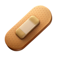 impressive tropical Professional render, isolated cutout, hyper-specific, single bandaid, beige with Transparent Background high quality png